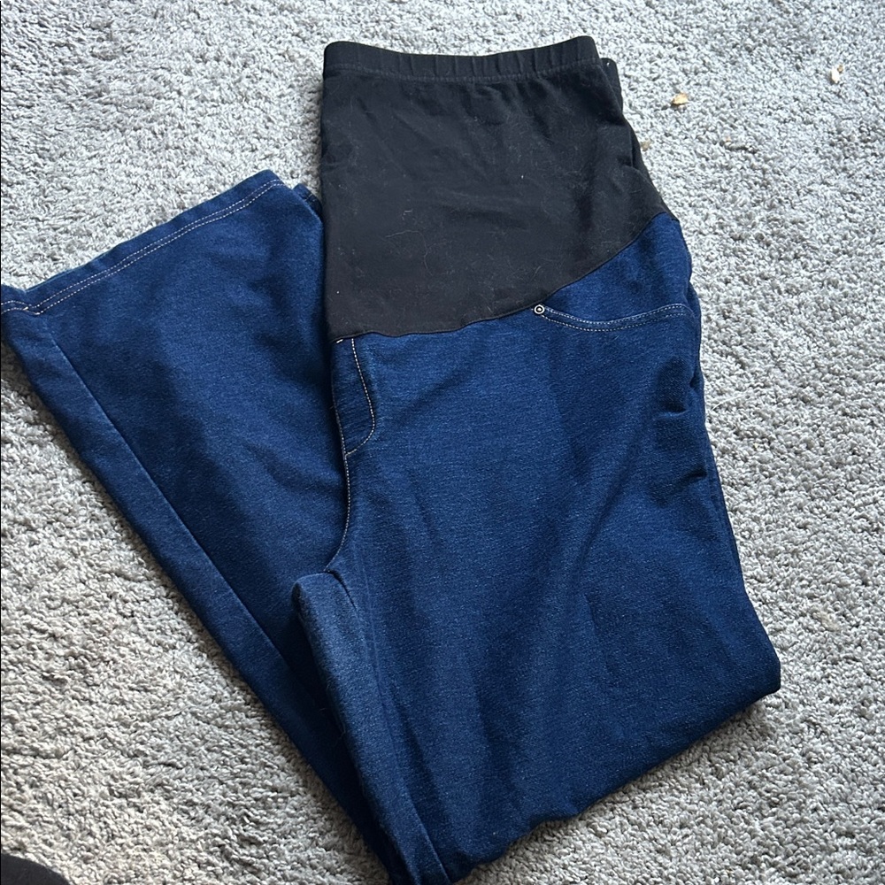 Black and Blue Maternity Jeans